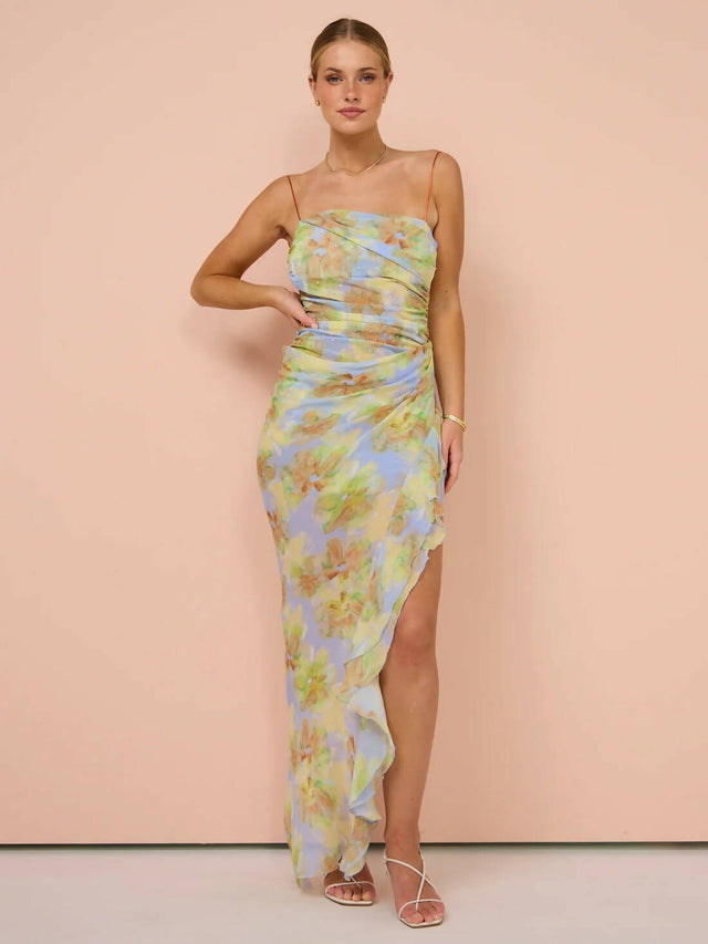 Bec & Bridge Zephy Asym Dress - 8 / Floral - Dresses