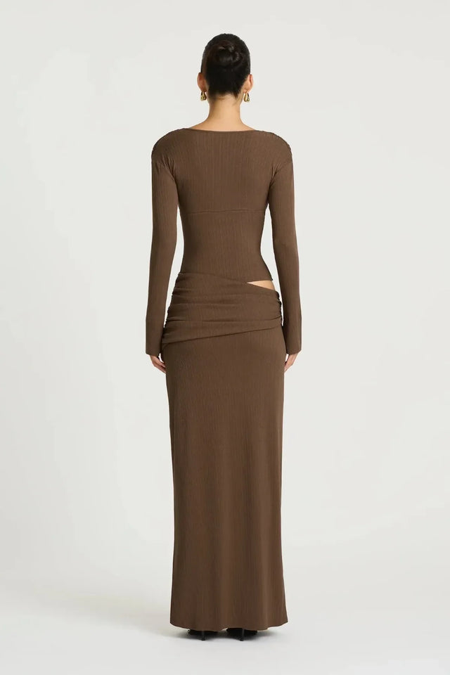 BENNI Agnes Maxi Dress Brown - Dresses