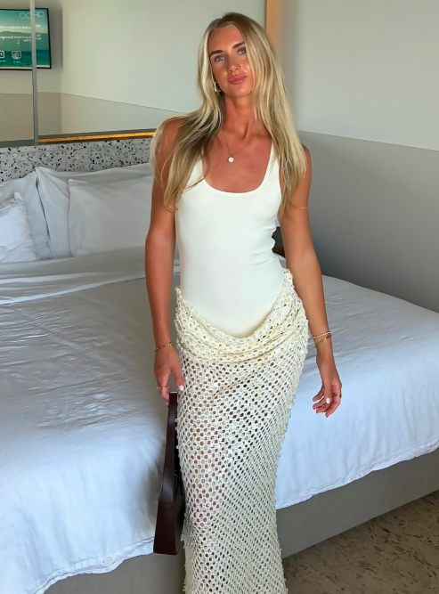 Benni Ariel Maxi Dress in Shell - Dresses