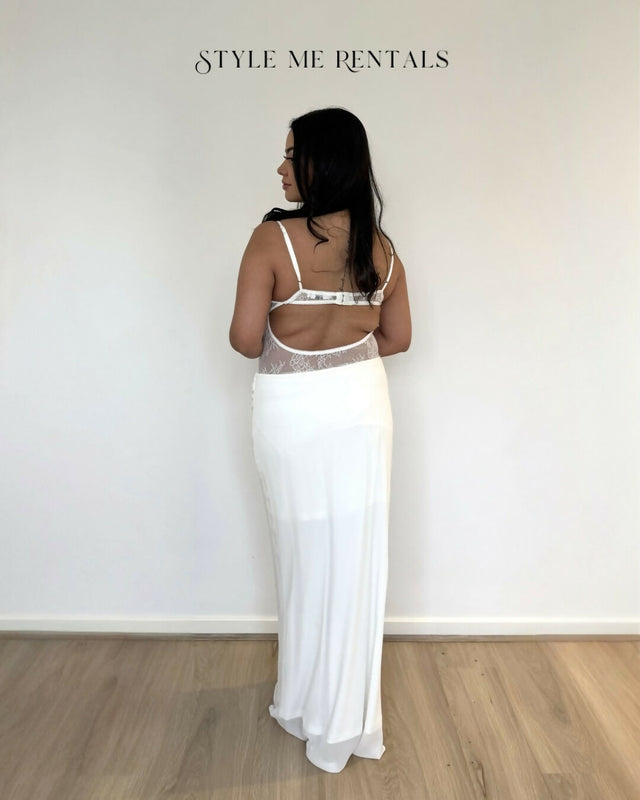 Benni Gabriel Maxi Dress White Size 12 - 12 / White - Dresses
