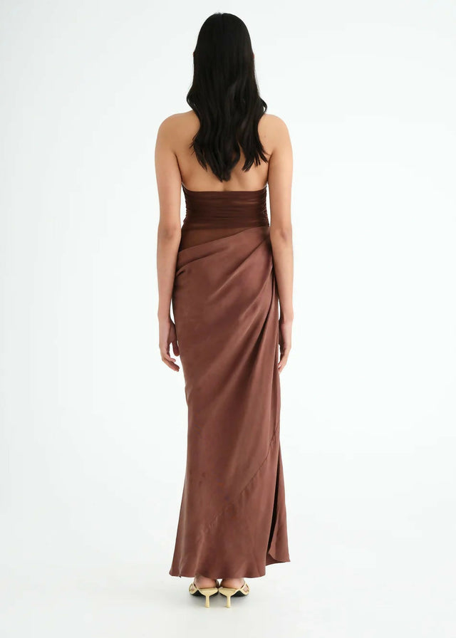 HireBENNIGinaMaxiDressinChocolateBrown2