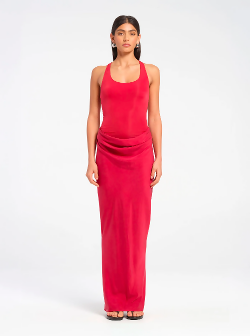 Benni Jade Maxi Dress in Scarlet - Dresses