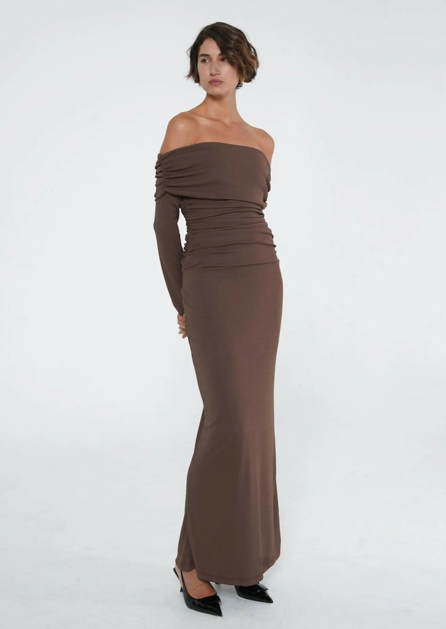 Benni Lorena Maxi - Ash Brown - 8 / Brown - Dresses