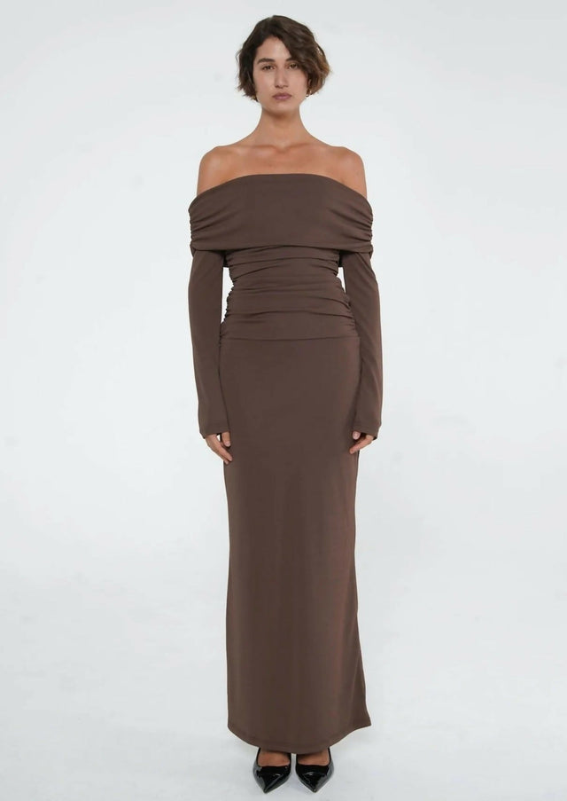 Benni Lorena Maxi - Ash Brown - 8 / Brown - Dresses