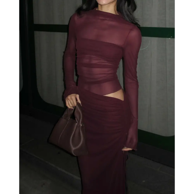 Benni Mable Maxi - Plum - 8 / Red - Dresses