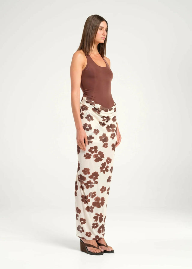BENNI Piper Maxi Dress - 6 / Brown - Dresses