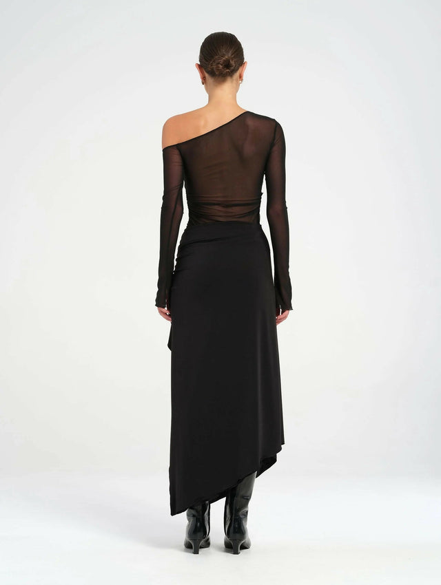 BENNI Roman Maxi Dress in Classic Black - 8 / Black - Dresses
