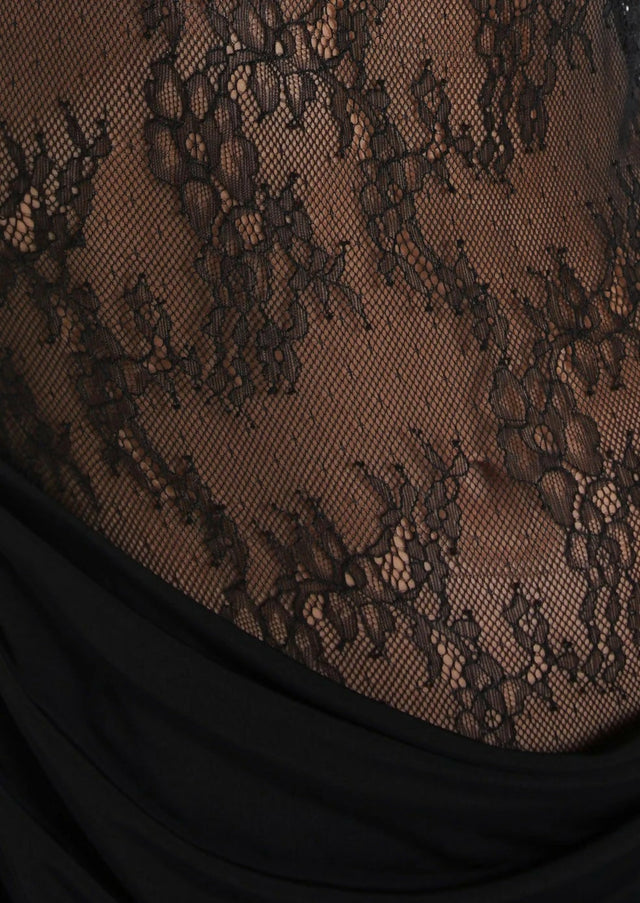 Benni Yana Lace Mini Dress - 8 / Black - Dresses
