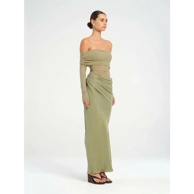 BENNI Yasmin Maxi Dress Pistachi - Dresses
