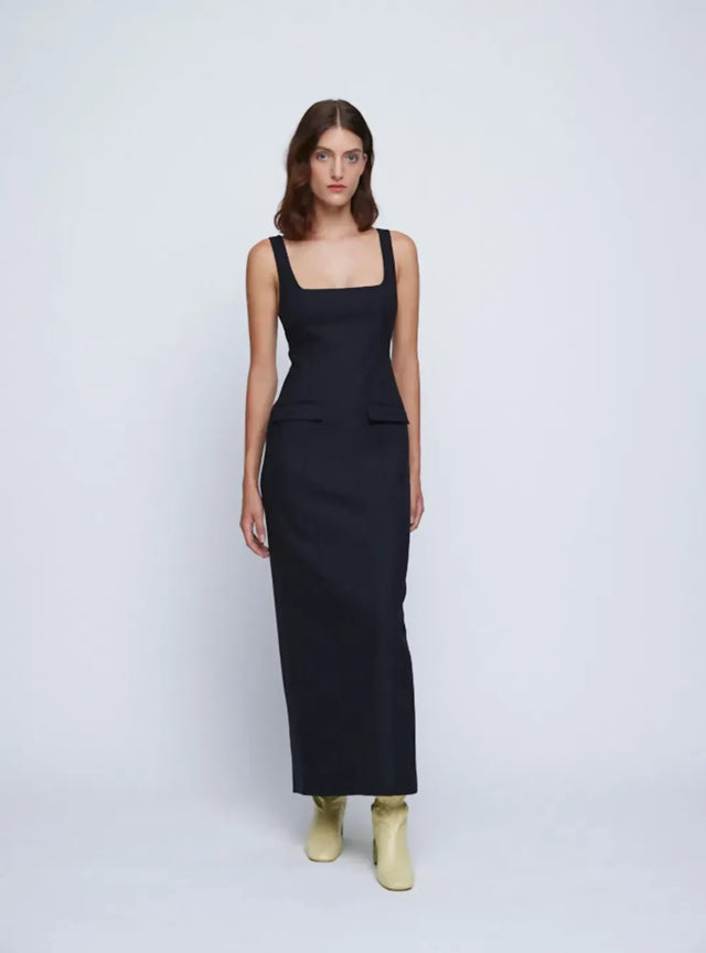 Anna Quan Ivana Maxi Dress Black Ink