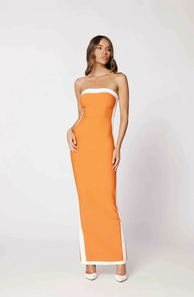 Bianca and Bridgett Ashley Midi Orange - 8 / Orange - Dresses