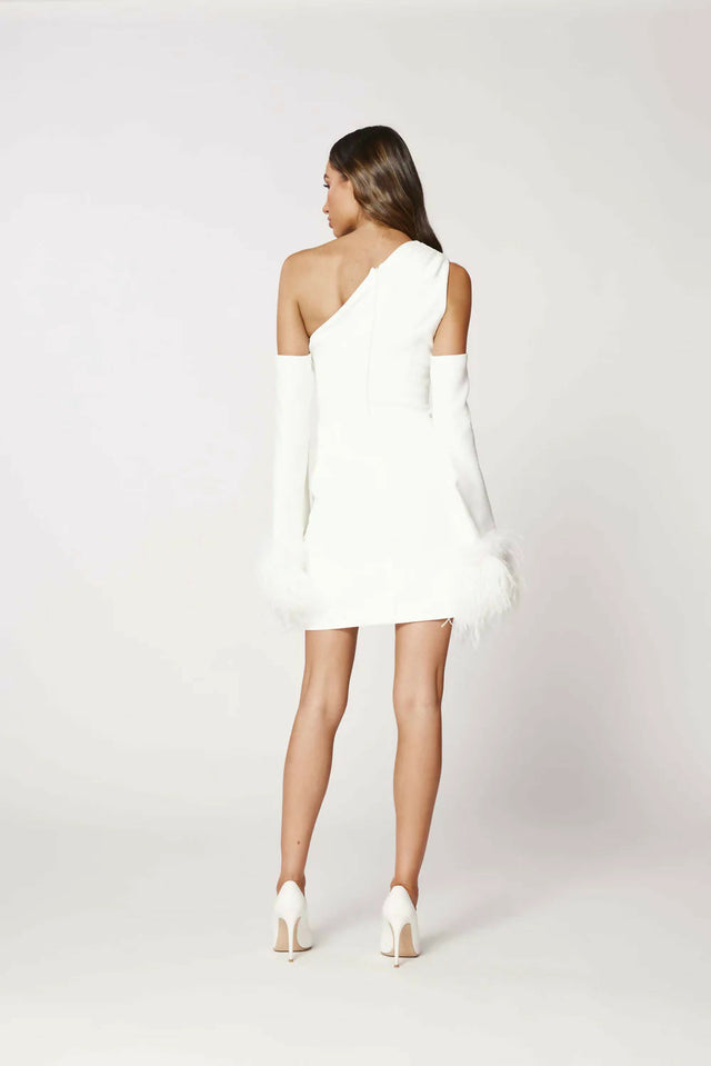 Bianca & Bridgett Dezi Mini Dress - 8 / White - Dresses
