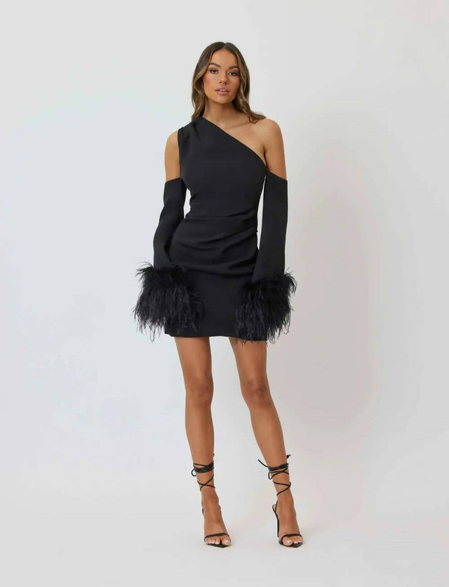 Bianca & Bridgett Dezi Mini Dress Black - 8 / Black - Dresses