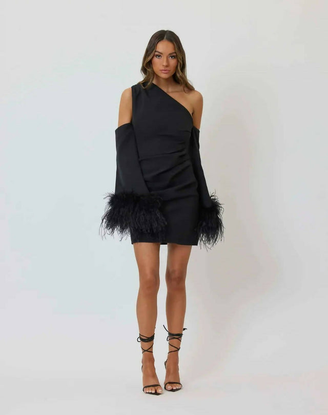 Bianca & Bridgett Dezi Mini Dress Black - 8 / Black - Dresses