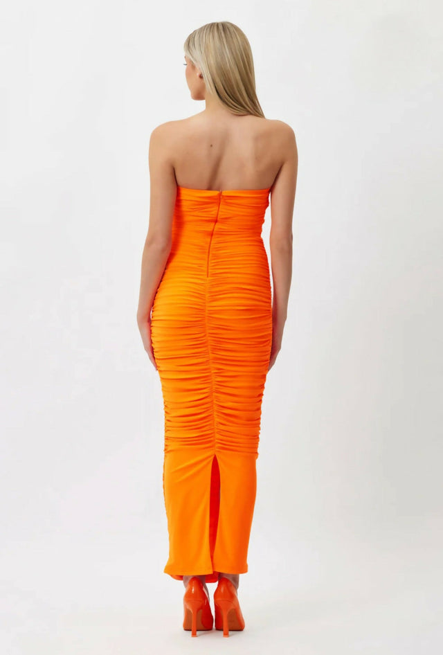 Bianca & Bridgett Tara Midi Orange Size 12 - 12 / Orange - Dresses