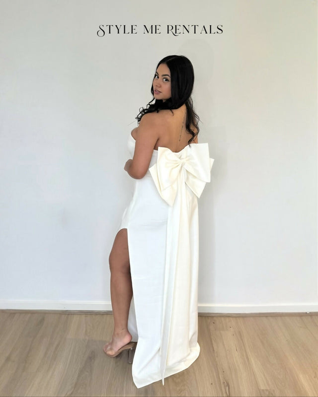 Bianca & Bridgett Willow Midi Dress White Size 14 - 14 / White - Dresses