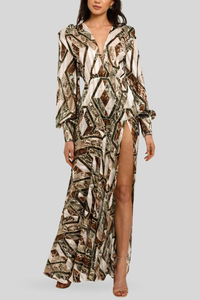 Bronx And Banco Patchwork Maxi Dress - Dresses