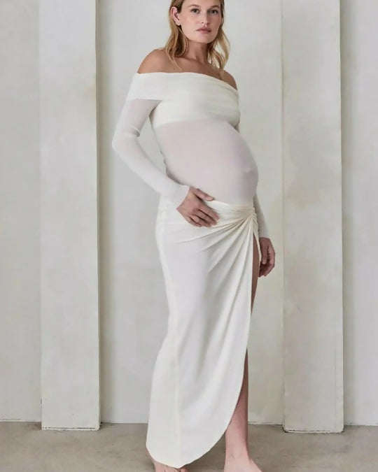 Bumpsuit White Maternity Set - 8 / White - Outfit Sets
