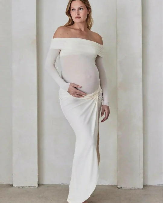 Bumpsuit White Maternity Set - 8 / White - Outfit Sets