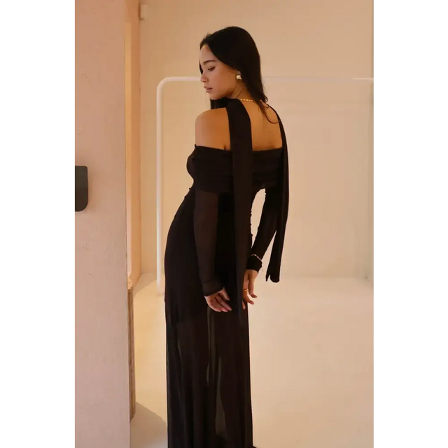 By Nicola Belle Maxi Dress - Chocolate - Dresses