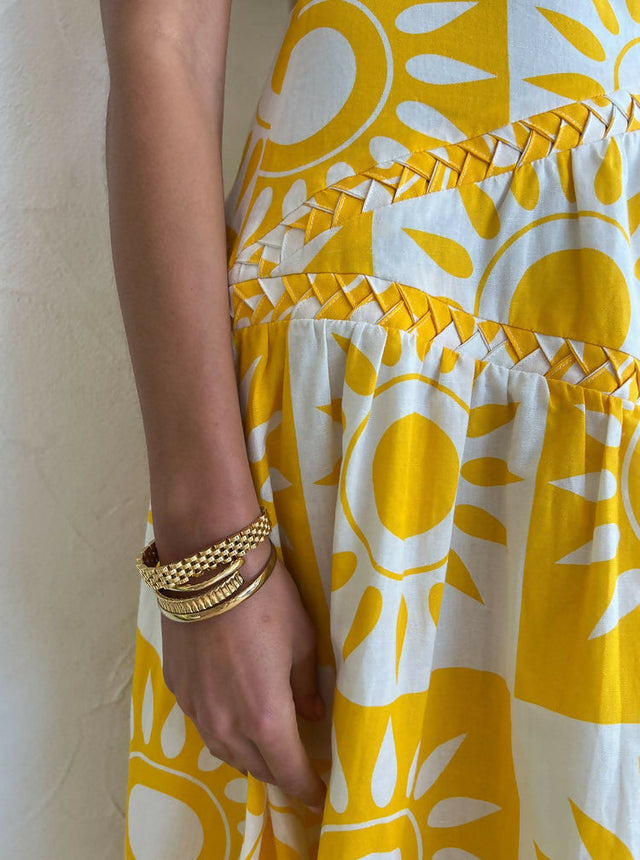 By Nicola Goldie One Shoulder Maxi - Size 12 - 12 / Yellow - Dresses