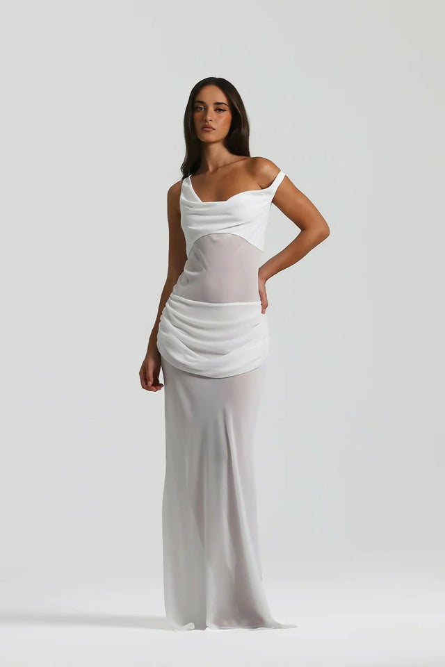 Natalie Rolt Cadence Gown in White Size 10