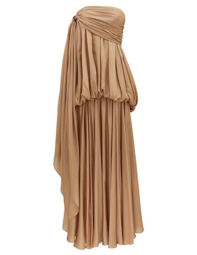 Zimmermann Alchemy Billow Maxi Dress in Champagne