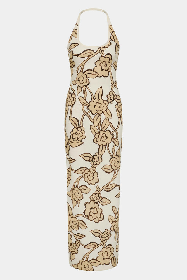 Sir Elodie Halter Neck Midi Dress