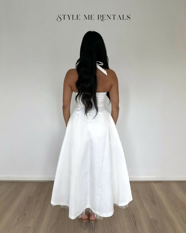 Calia Collection Audry Midi Dress White Size 6 - 6 / White - Dresses