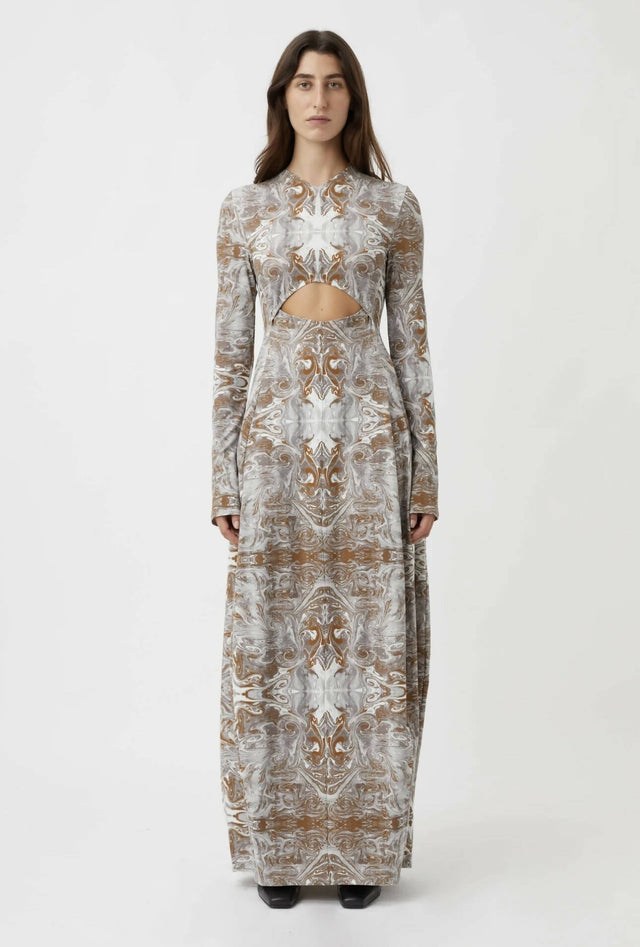Camilla and Marc - Camilla And Marc Ada Long Sleeve Printed Maxi Dress in Ada Print