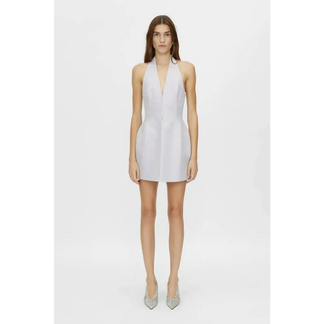 Camilla And Marc Altair Mini Halter Dress Lilac Size 12 - 12 / White - Dresses