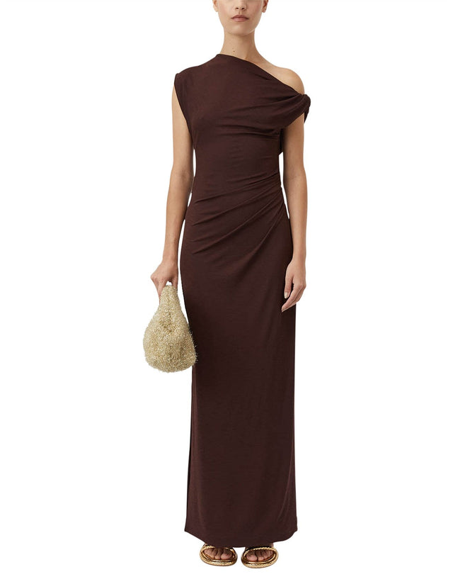 Camilla and Marc Annalise Maxi Dress in Chocolate Brown Size 8 - 8 / Brown - Dresses