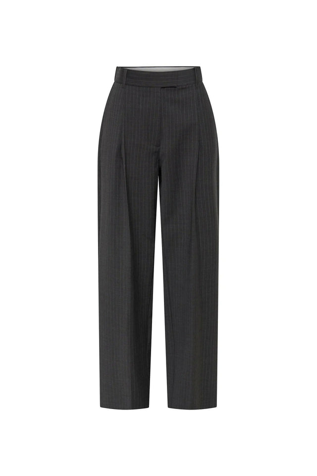 Camilla and Marc Brancusi Blazer and Pant in Charcoal Pinstripe - 8 / Black - Outfit Sets
