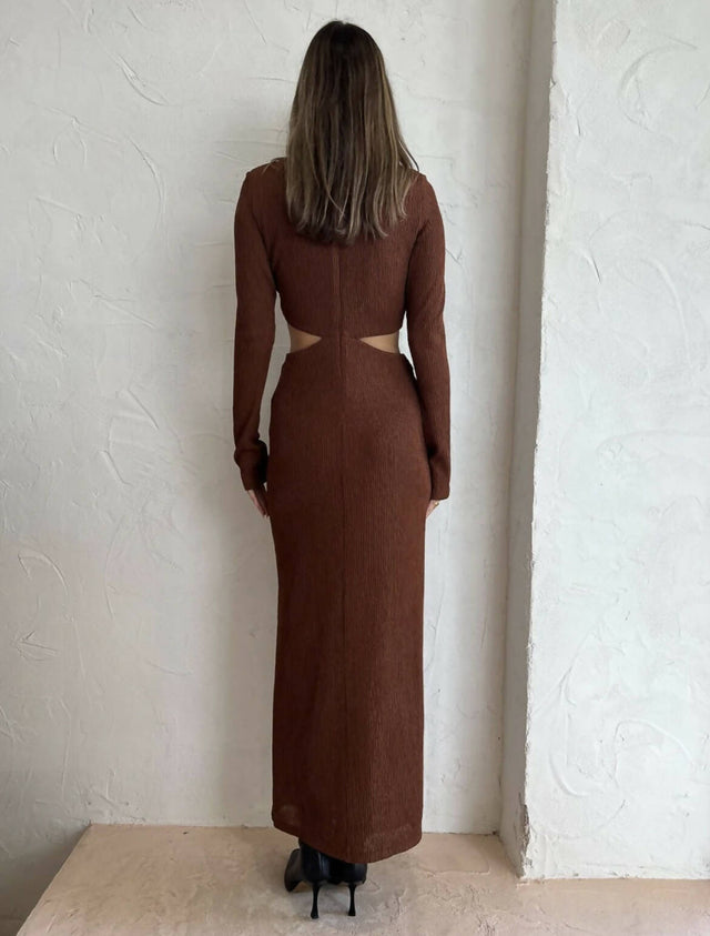 Camilla and Marc - Camilla And Marc Cocoa Haywood Twisted Dress