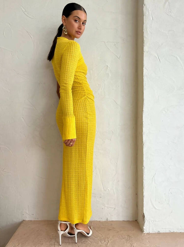 Camilla And Marc Cypress Midi Dress - 8 / Yellow - Dresses