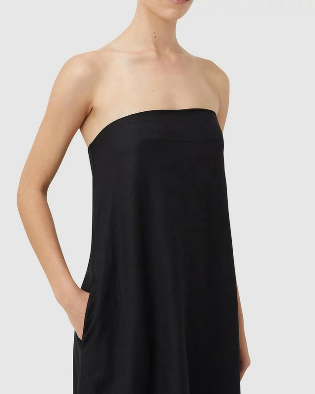 Camilla and Marc Honora Strapless Dress Black Size 12 - 12 / Black - Dresses