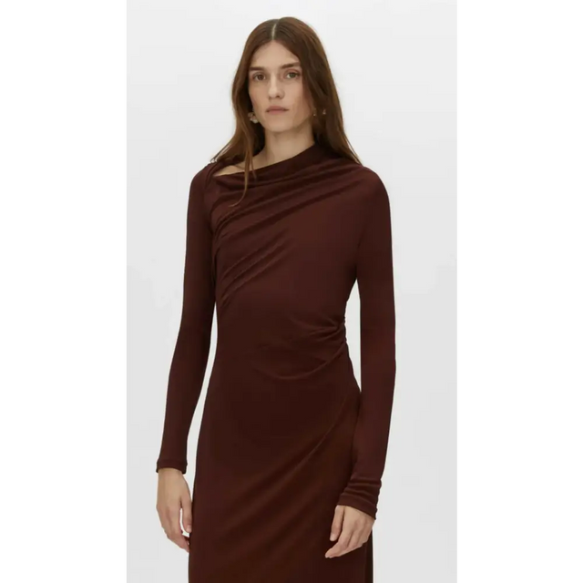 Camilla And Marc Mai Long Sleeve Dress - 10 / Red - Dresses