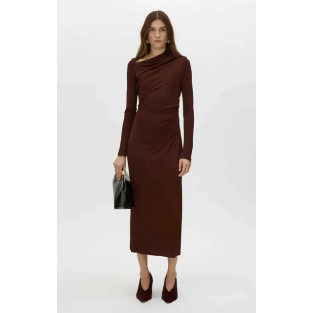 Camilla And Marc Mai Long Sleeve Dress - 10 / Red - Dresses