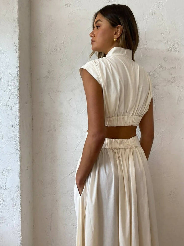 Camilla And Marc Oriella Maxi Dress ~ Cream - Dresses