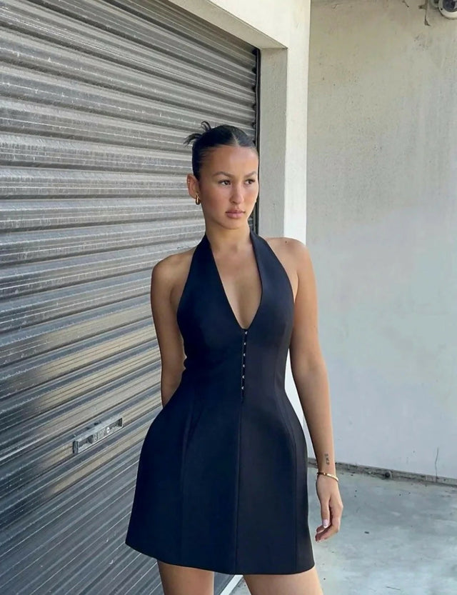 Camilla and Marc Petra Mini Dress - 8 / Black - Dresses