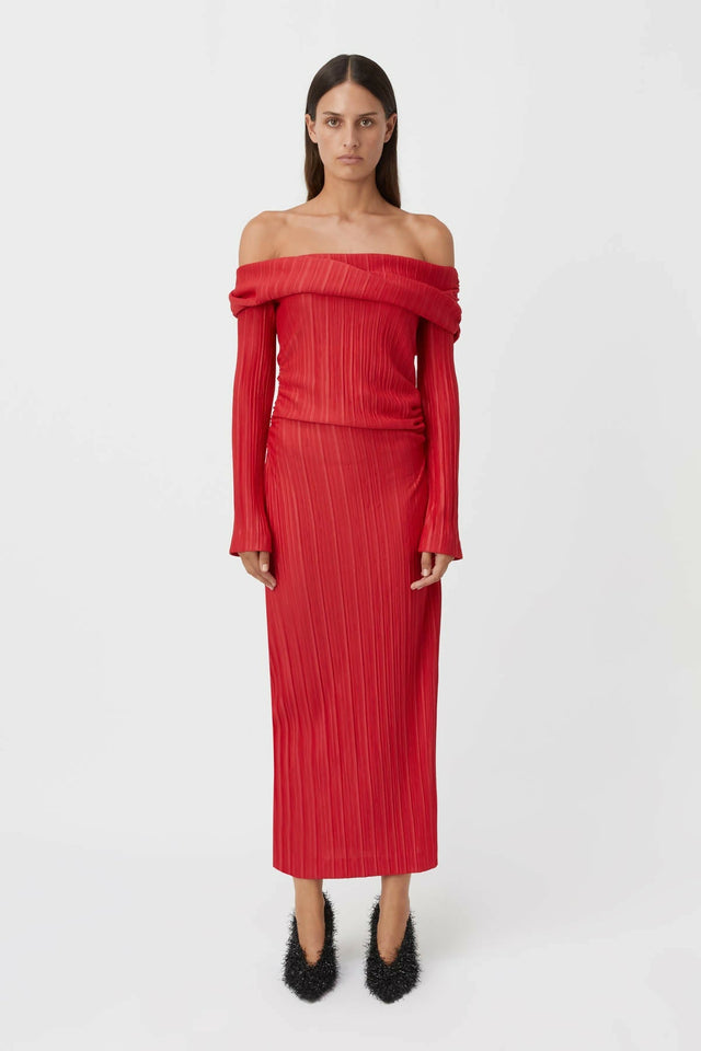 Camilla and Marc Shaw Dress - 8 / Red - Dresses