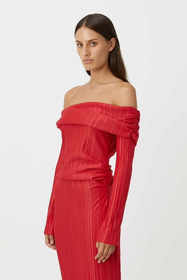 Camilla and Marc Shaw Dress - 8 / Red - Dresses