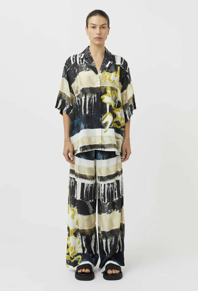 Camilla and Marc - Camilla And Marc Skye Printed Short Sleeve Shirt and Pant Set
