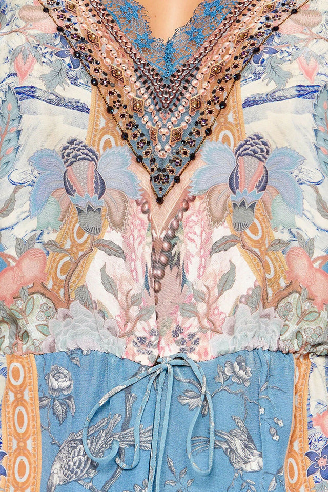 Camilla Blanches Blessing V Neck Playsuit Size Small - 8 / Print - Playsuits