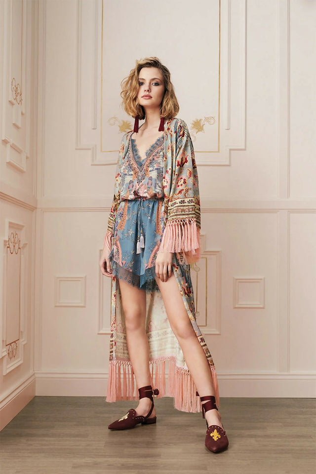 Camilla Blanches Blessing V Neck Playsuit Size Small - 8 / Print - Playsuits