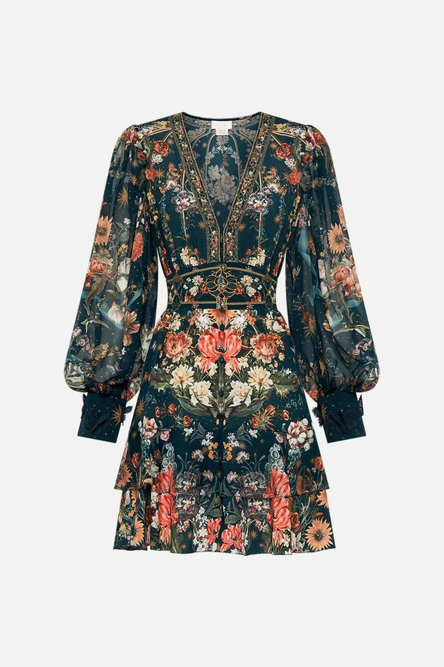 Camilla Button Frill Dress Print Size M / AU 12 - 12 / Print - Dresses