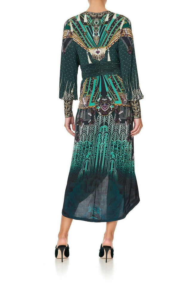 Camilla Fitzgeralds Flapper Belted Jersey Dress Size XXL - 16 / Multi - Dresses