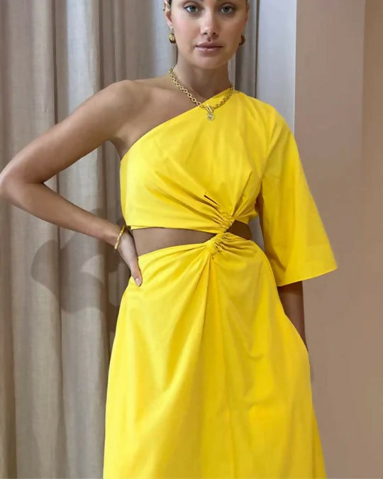 Camilla & Marc Wally Dress in Honey - 10 / Yellow - Dresses