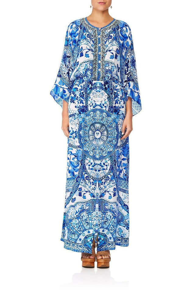 Camilla Split Pocket Dress Eternity’s Empire Blue Size L - 14 / Blue - Dresses