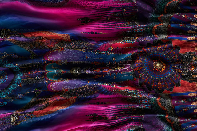 Camilla Tiered Shirt Dress - 8 / Multi - Dresses